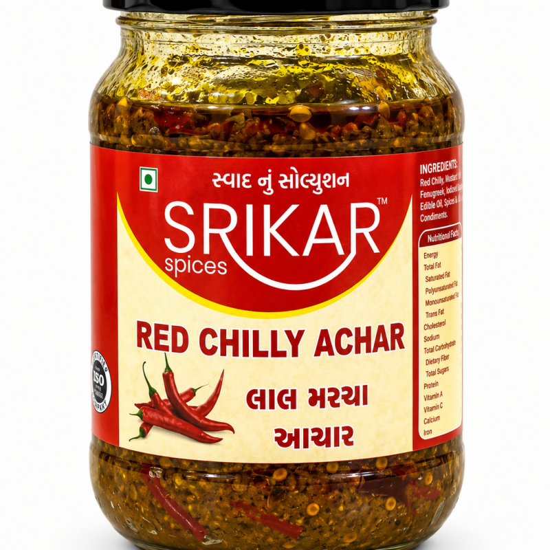 Red Chilli Achar (લાલ મરચા અથાણું)