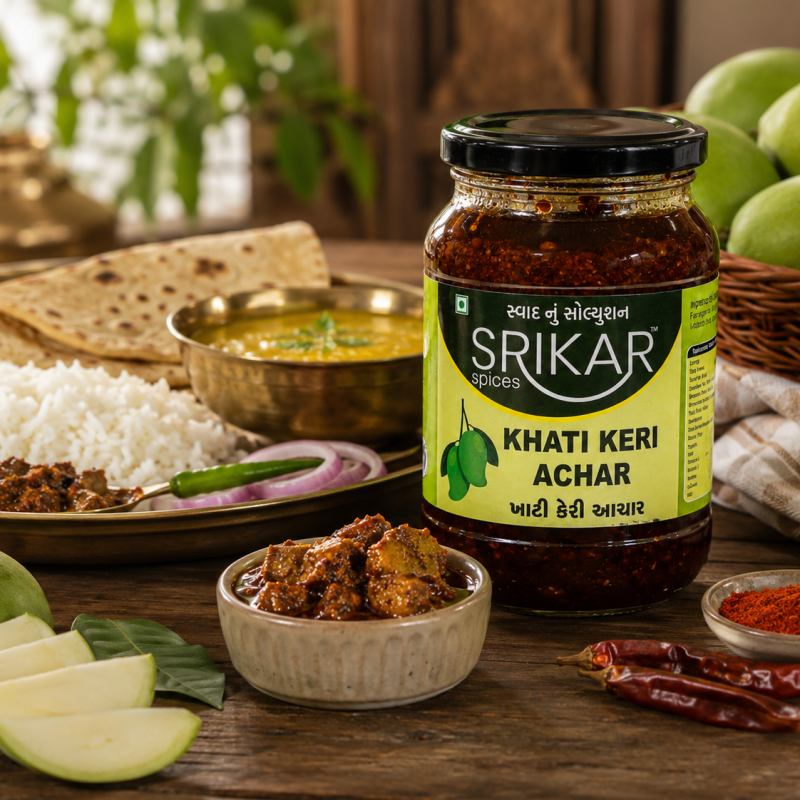 Khati Keri Achar (ખાટી કેરી અથાણું)