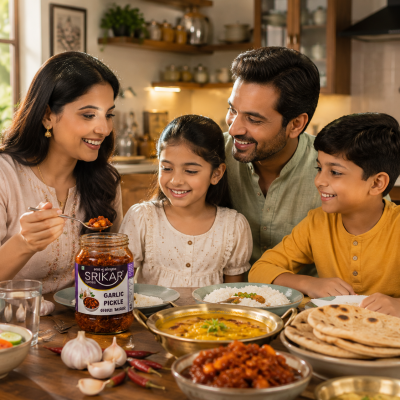 Garlic Achar (લસણ અથાણું)