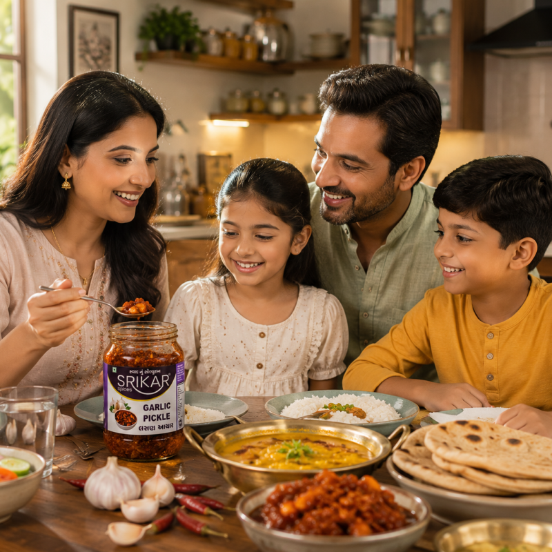 Garlic Achar (લસણ અથાણું)