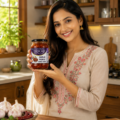 Garlic Achar (લસણ અથાણું)