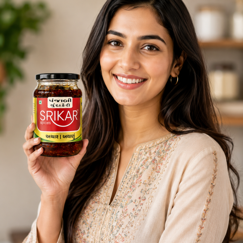 Spicy Gunda Keri Achar (તીખું ગુંદા કેરી અથાણું)