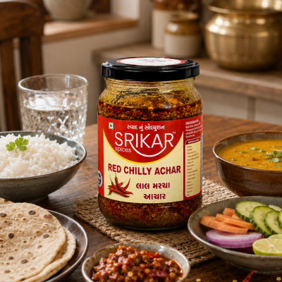 Red Chilli Achar (લાલ મરચા અથાણું)