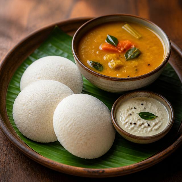 સાઉથ ઇન્ડિયન ઇડલી અને સાંભાર